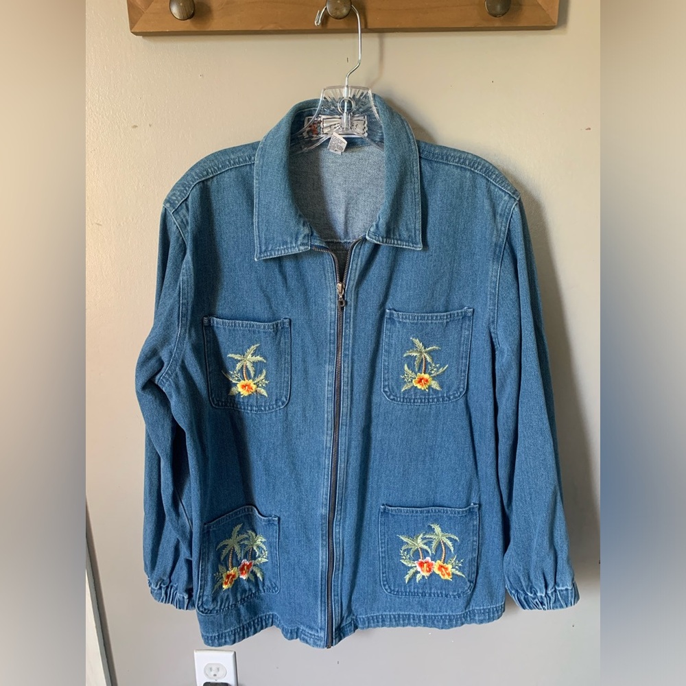 Vintage Embroidered Denim Jacket